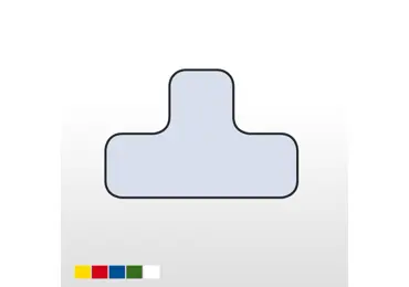 Samolepící značení umístění palet s potiskem WT-5210 | 7110, tvar ''T''